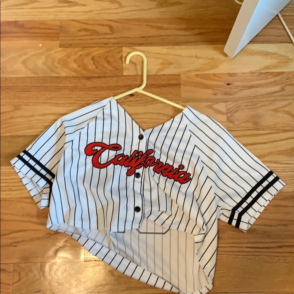 Cropped Baseball Jersey